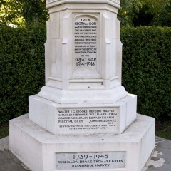 2. War Memorial Forncett St Mary - Inscription